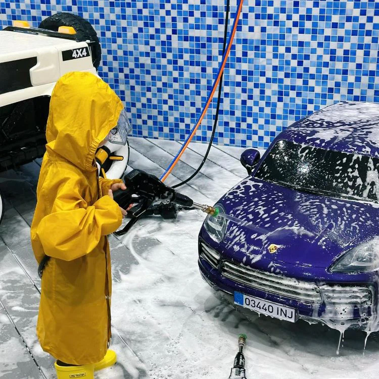 Mini bilvaskerom for fornøyelsespark